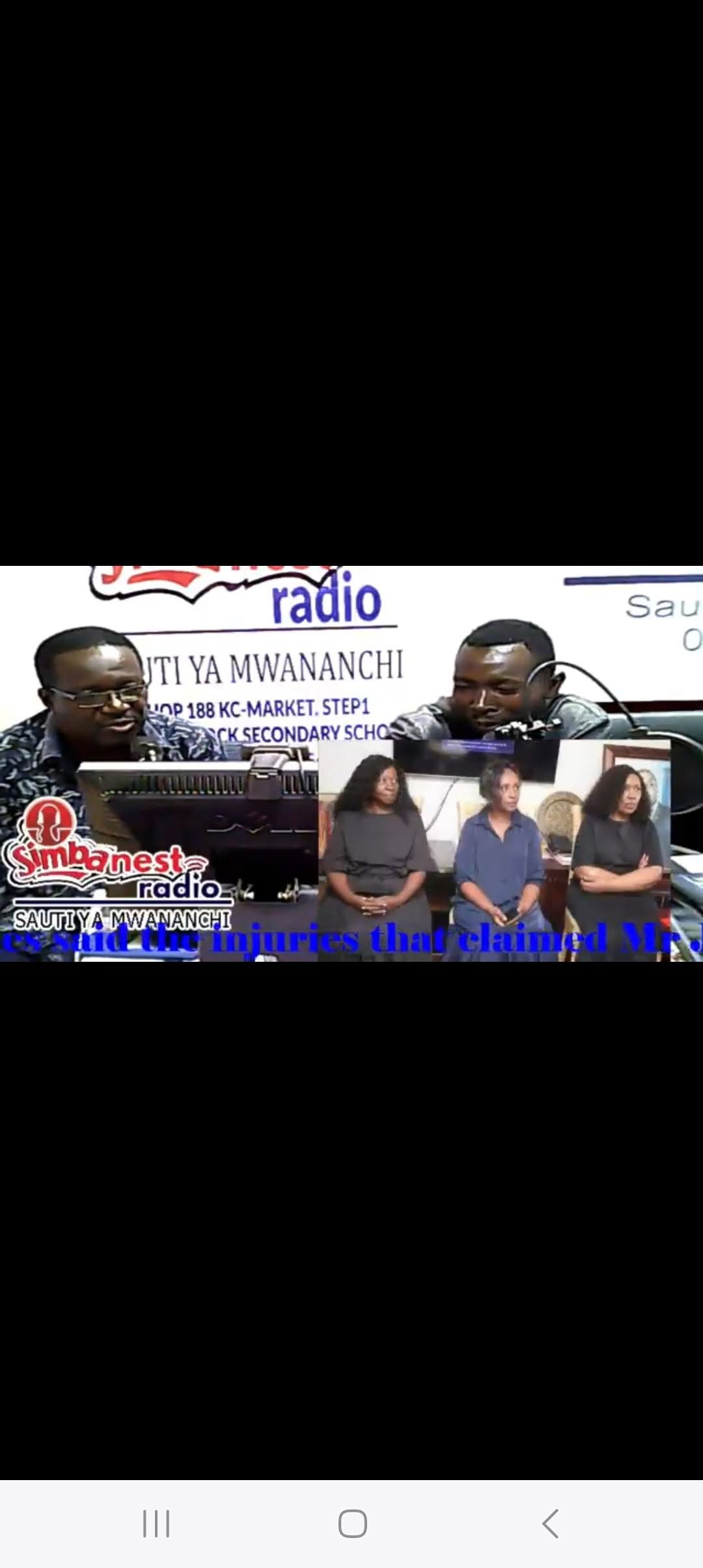 Radio host on air